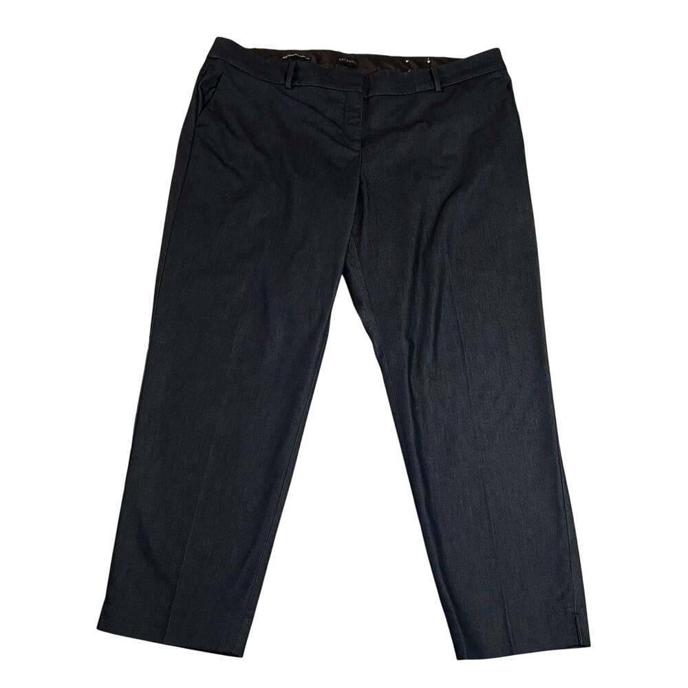 Talbots High Rise Hampshire Straight Ankle Pants Size 20W Lightweight Denim